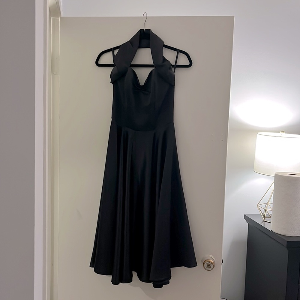 Vivien Holloway Vintage Halter Dress (Black)